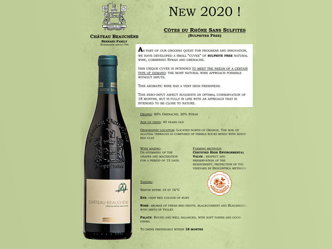 Côtes-du-Rhône Sans Sulfites